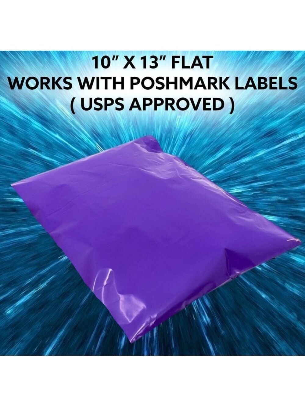 25 10X13 Poly Mailers Purple PRICE IS FIRM - Picture 8 of 9